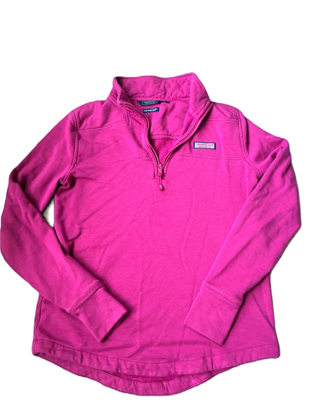 Vineyard Vines Women’s Fuschia Dreamcloth Shep Quarter-Zip